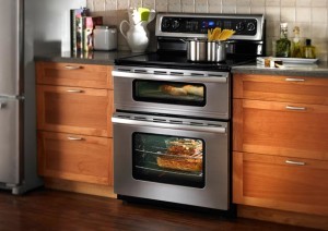 A kitchen oven 